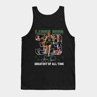 Larry Bird Legend Air Bird Basketball Signature Vintage Retro 80s 90s Bootleg Rap Style Tank Top